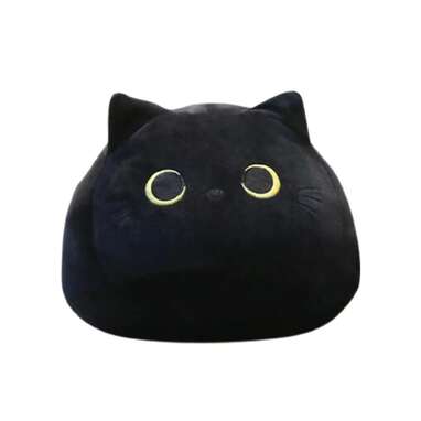 giant black cat plush